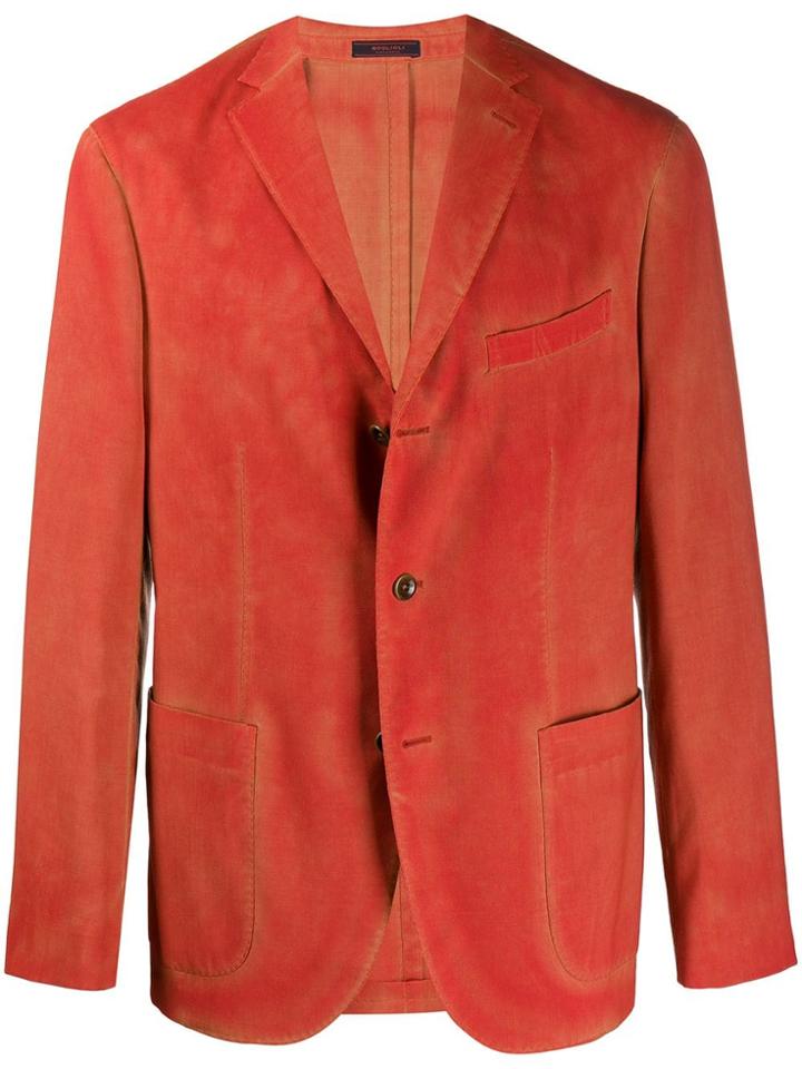 Boglioli Washed-out Effect Blazer - Orange