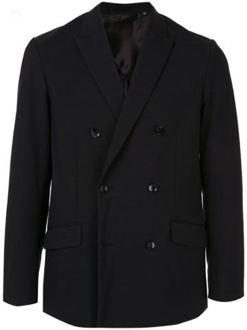 Knott Men Double-breasted Blazer - Black