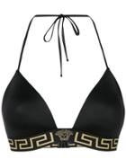 Versace Medusa Grecca Bikini Top - Black