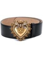 Dolce & Gabbana Devotion Buckle Belt - Black