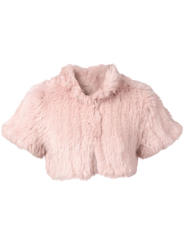 Jocelyn Fur Bolero - Pink