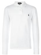 Polo Ralph Lauren Longsleeved Polo Shirt, Men's, Size: Medium, White, Cotton