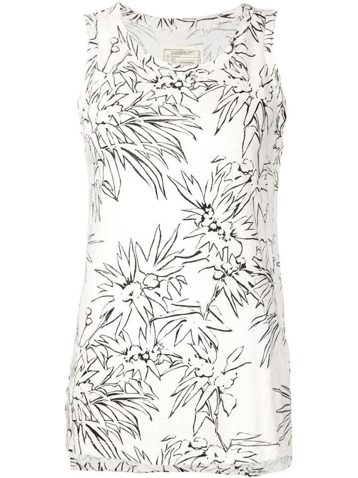 Current/elliott Floral Print Tank Top