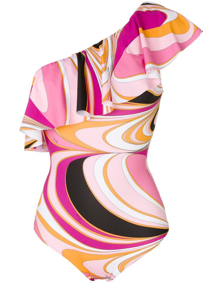 Emilio Pucci - Printed Bikini Set - Women - Polyamide/polyester/spandex/elastane - 46, Pink/purple, Polyamide/polyester/spandex/elastane