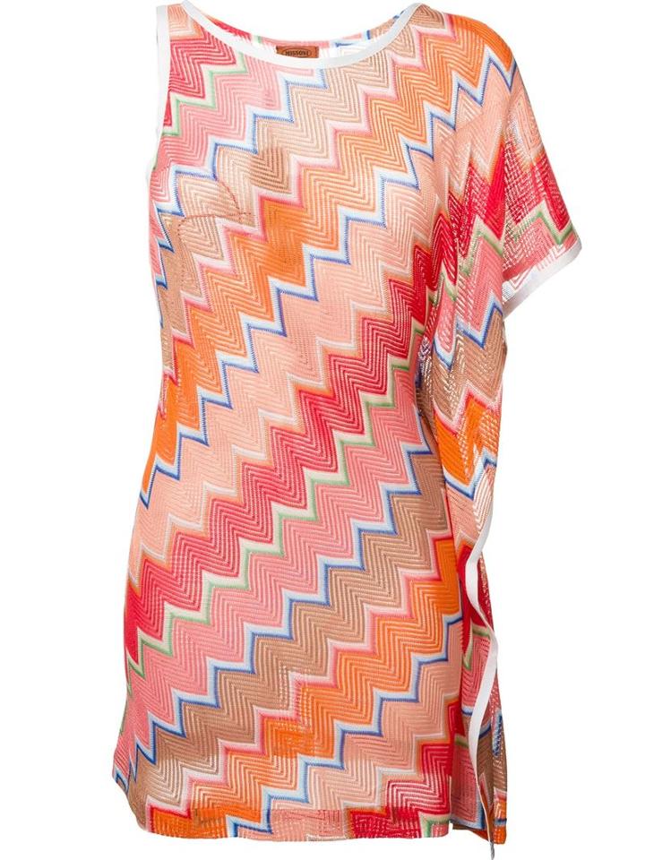 Missoni Asymmetric Chevron Dress