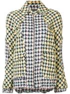 Les Animaux - Oversized Bomber Jacket - Women - Cotton/acrylic/nylon/viscose - M, Women's, Yellow/orange, Cotton/acrylic/nylon/viscose