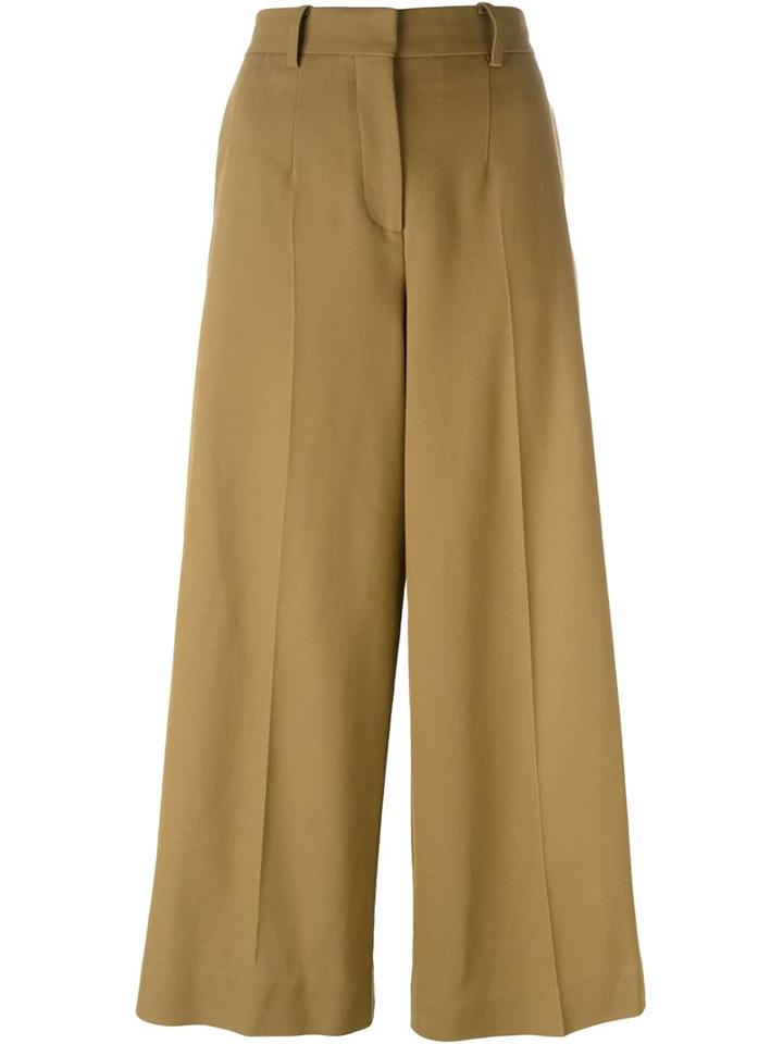 Barbara Casasola Wide Leg Cropped Trousers