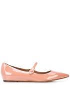 Tabitha Simmons Hermione Pointed-toe Ballerina Shoes - Pink