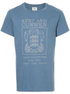 Kent & Curwen Lion Crest Print T-shirt - Blue