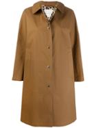 Mackintosh Fairlie Brown X Leopard Bonded Cotton Coat Lr-079