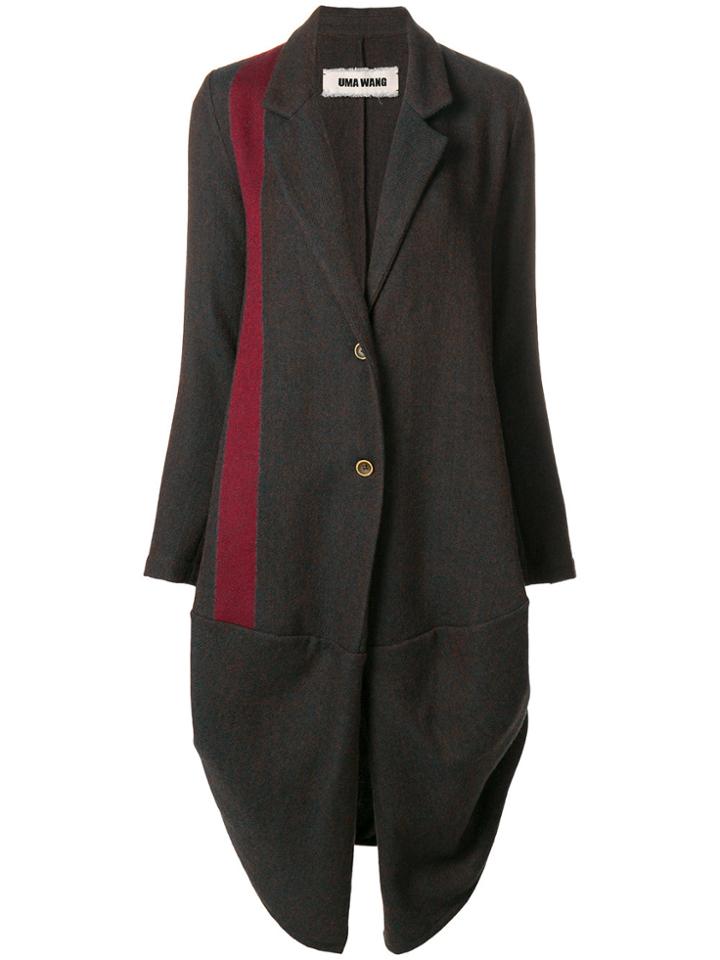 Uma Wang Long Oversized Coat - Brown