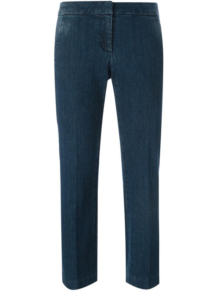Michael Michael Kors Cropped Jeans, Women's, Size: 2, Blue, Cotton/spandex/elastane