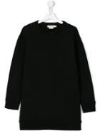 Andorine Teen Frayed Sweatshirt Dress, Girl's, Size: 14 Yrs, Black