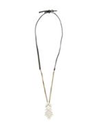 Lanvin Crystal Pendant Necklace - Black