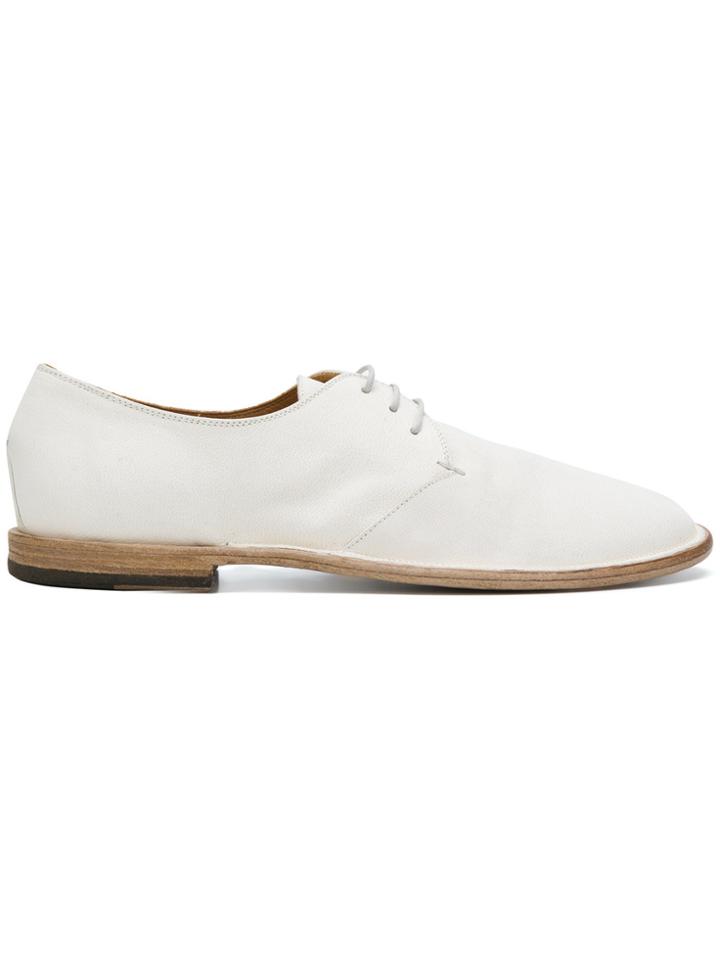 Pantanetti Distressed Lace-up Shoes - White