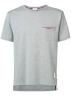 Thom Browne Patch Pocket T-shirt, Men's, Size: Small, Grey, Cotton