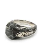 Lee Brennan Design Distressed Signet Ring, Adult Unisex, Size: 55, Metallic