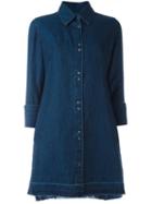 J Brand Denim Shirt Dress, Women's, Size: Small, Blue, Cotton/linen/flax