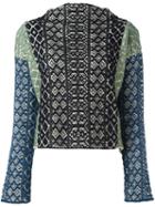 Forte Forte Jacquard Knit Jumper, Women's, Size: 1, Blue, Cotton/polyamide/spandex/elastane/wool