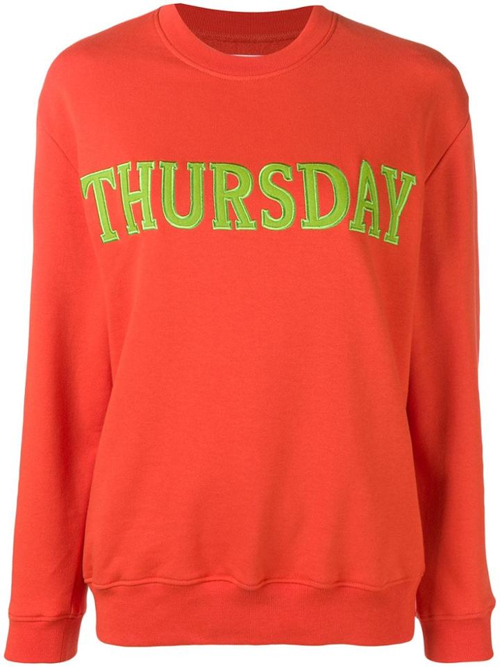 Alberta Ferretti Thursday Jersey Sweatshirt - Orange