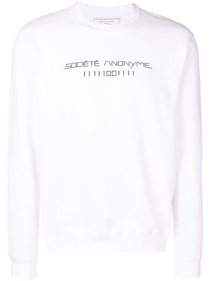 Société Anonyme Logo Printed Sweatshirt - White
