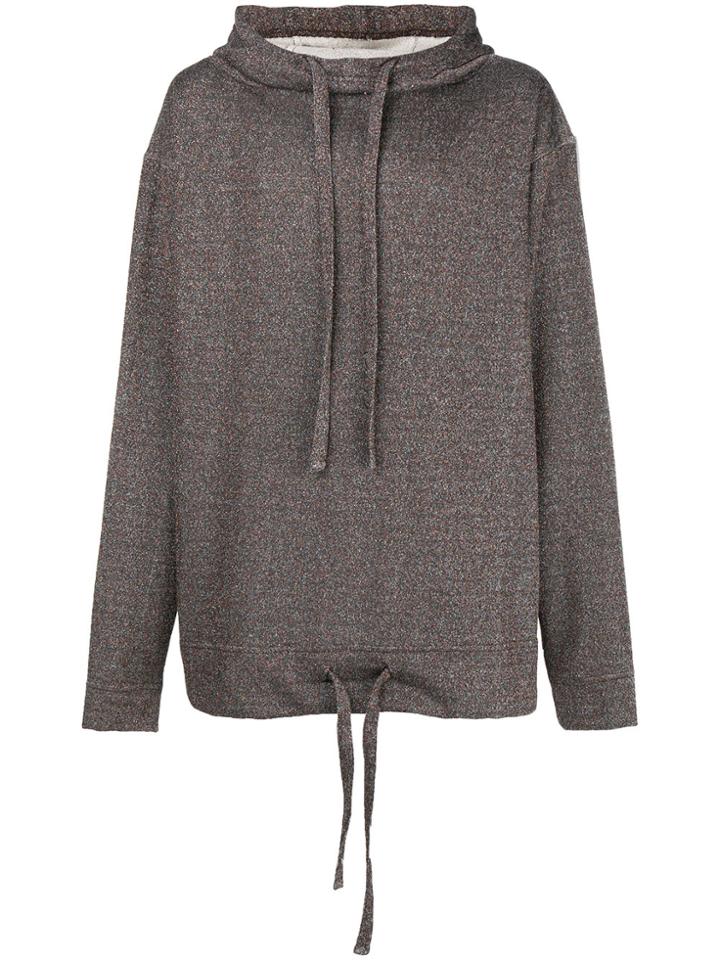Forcerepublik Oversized Hooded Jumper - Metallic