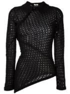 Comme Des Garçons Pre-owned Perforated Long Jumper - Black