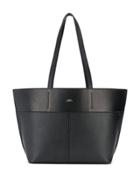 A.p.c. Engraved Logo Tote - Black