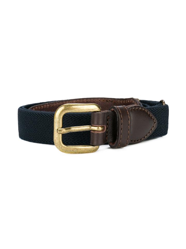 Il Gufo Two-tone Buckle Belt - Blue