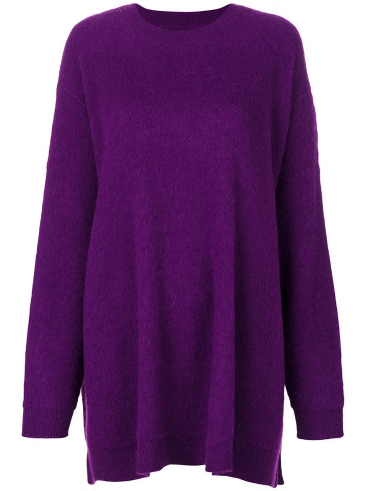 Mm6 Maison Margiela Oversized Jumper - Pink & Purple