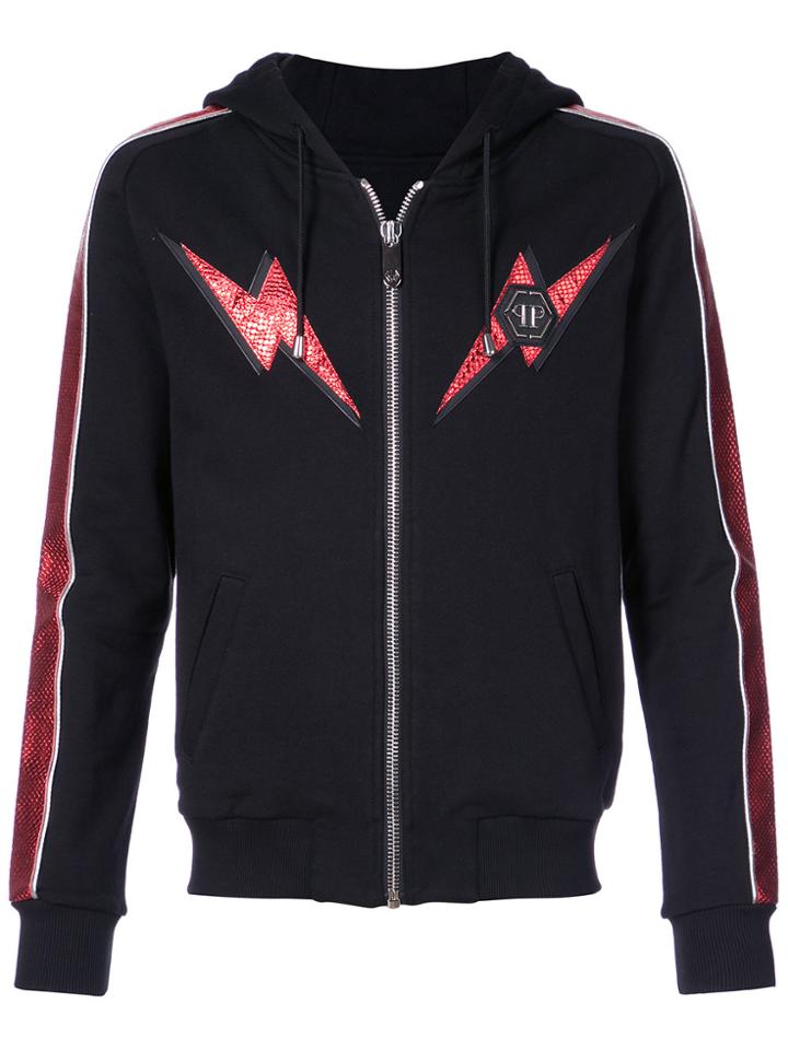 Philipp Plein Last Night Zipped Hoodie - Black