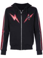 Philipp Plein Last Night Zipped Hoodie - Black