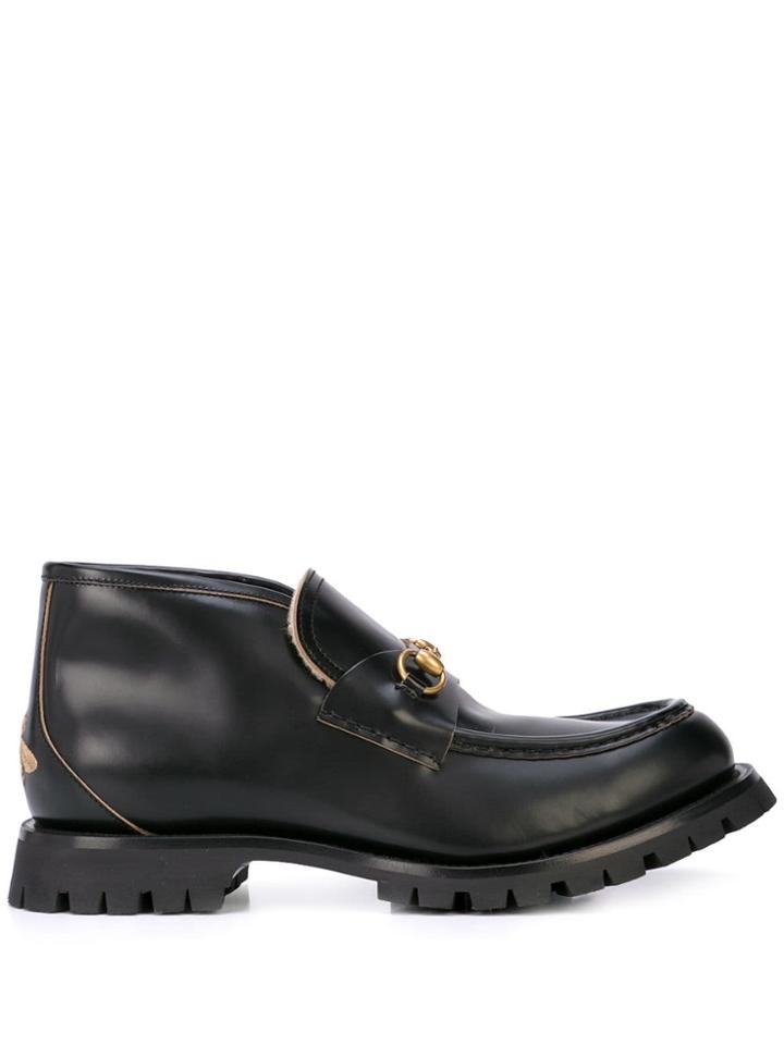 Gucci Horsebit High-top Loafers - Black