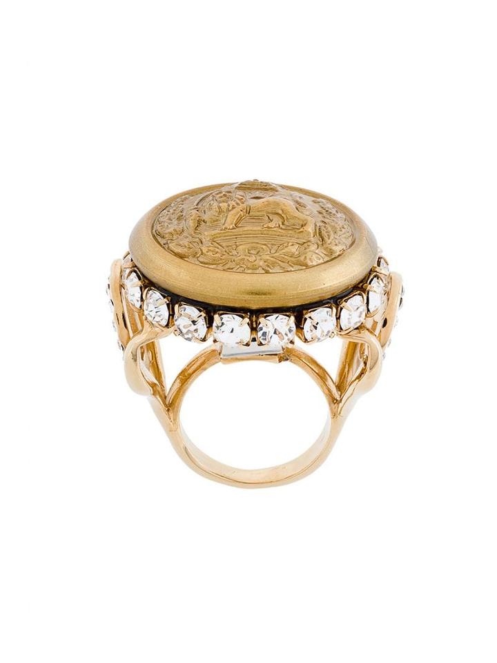 Dolce & Gabbana Lion Signet Ring - Yellow