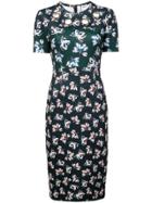 Yigal Azrouel Floral Print Dress - Blue