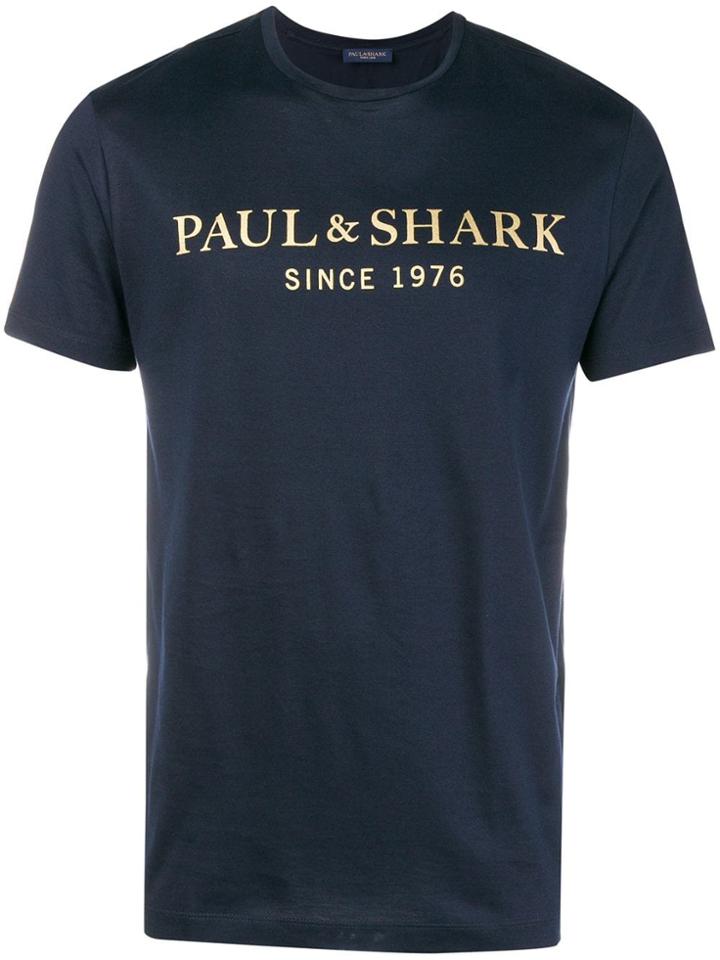 Paul & Shark Logo Print T-shirt - Unavailable