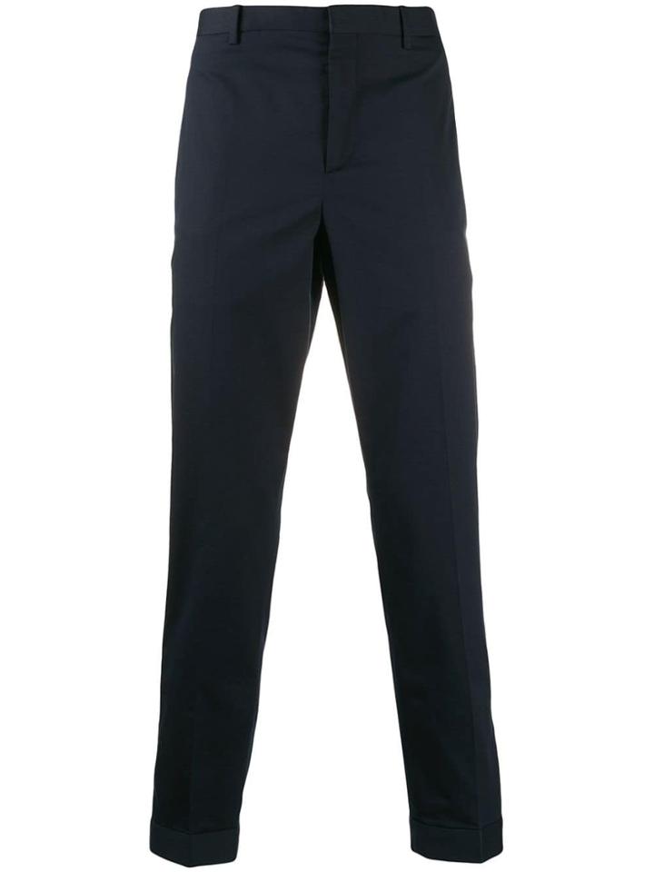 Neil Barrett Zip-cuffs Tailored Trousers - Blue