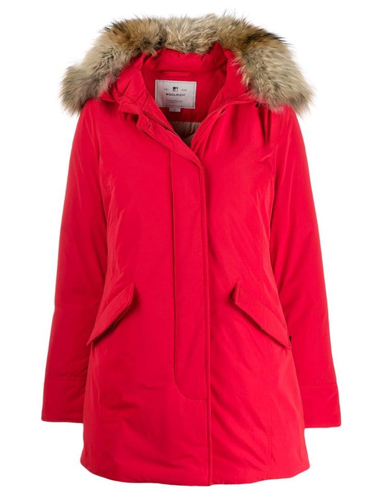 Woolrich Hooded Puffer Jacket - Red