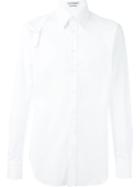 Alexander Mcqueen Harness Shirt, Men's, Size: 16, White, Cotton/spandex/elastane