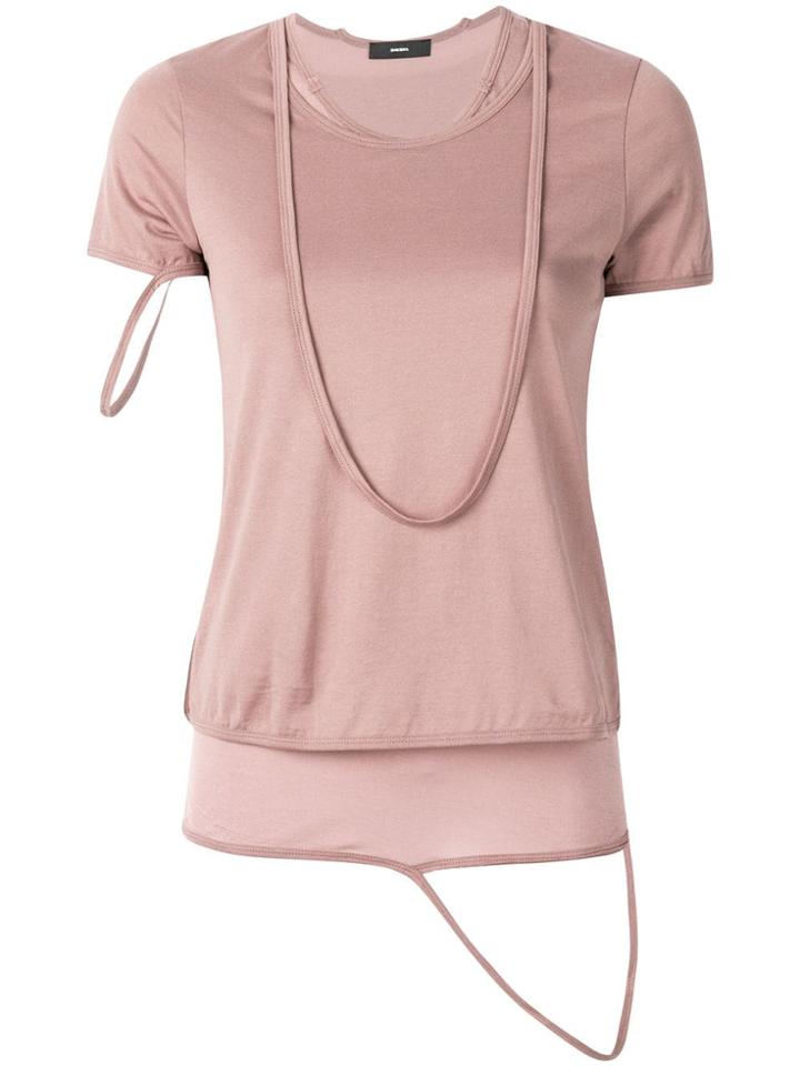 Diesel Layered T-shirt - Pink