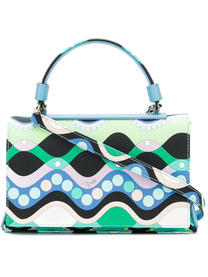 Emilio Pucci Geometric Print Flap Tote - Multicolour