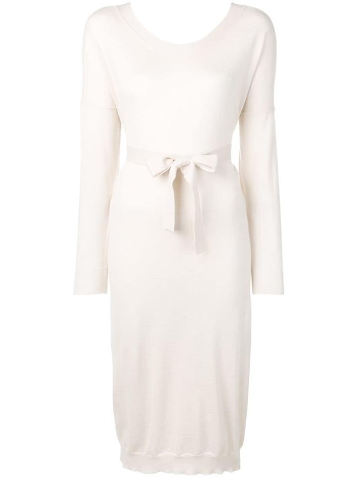 Roberto Collina Long Sweater Dress - White
