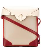 Manu Atelier Contrast Colour Satchel - Nude & Neutrals