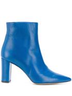Marc Ellis Pointed Toe Ankle Boots - Blue