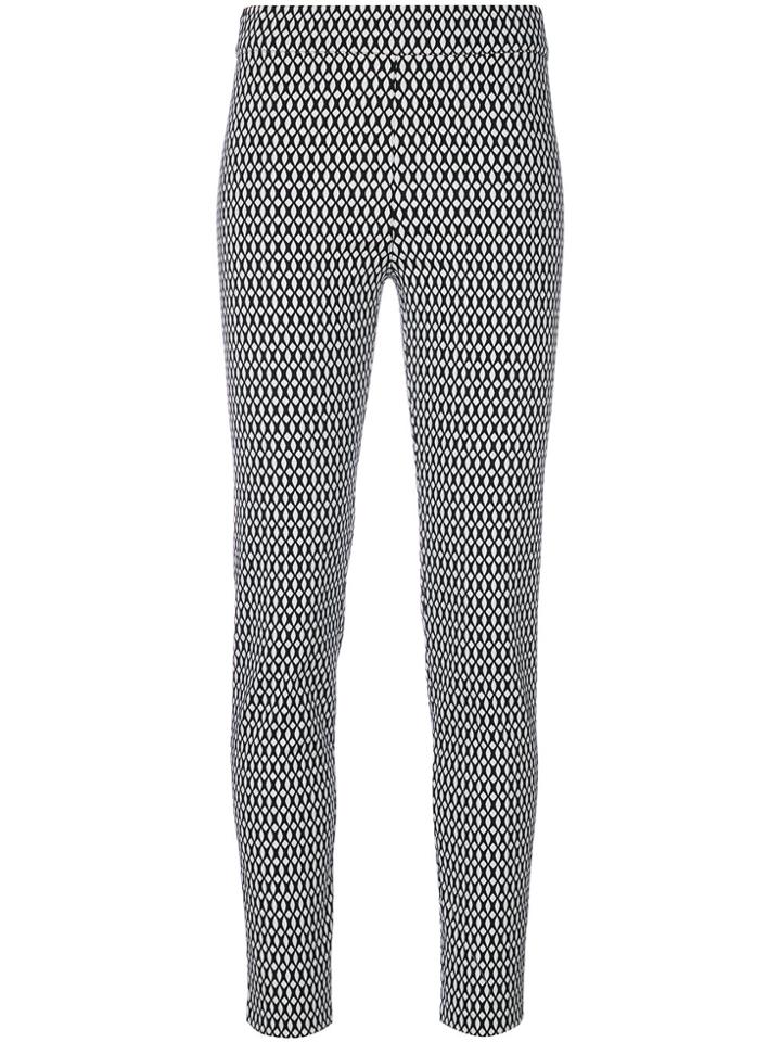 D.exterior Knitted Slim-fit Trousers - Black