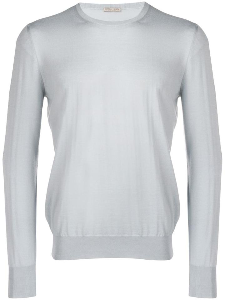 Bottega Veneta Crew Neck Sweater - Blue