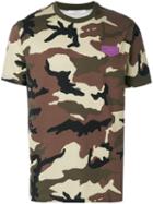 Givenchy - Cuban-fit Camouflage Print T-shirt - Men - Cotton/leather - M, Purple, Cotton/leather