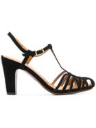 Chie Mihara Mary Jane Strappy Heeled Sandals - Black