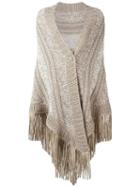 Antonia Zander Patti Stola Camoscio' Cape