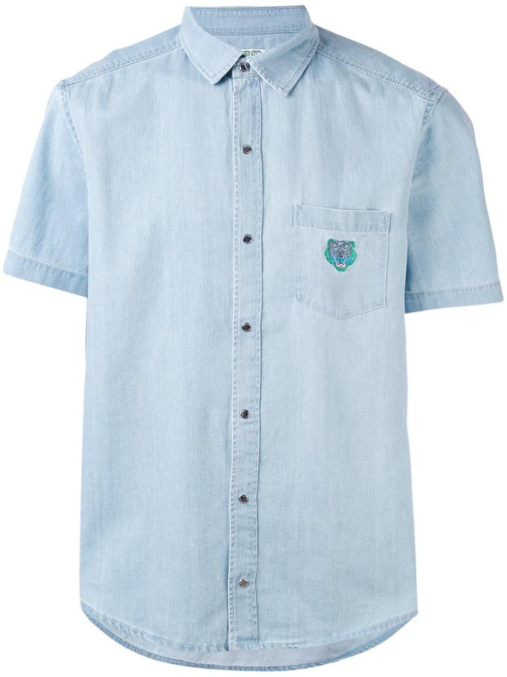 Kenzo - Chest Pocket Denim Shirt - Men - Cotton - S, Blue, Cotton